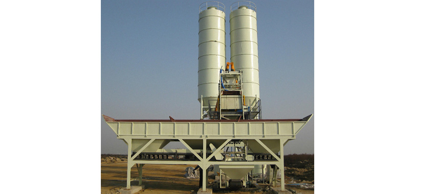 What are the main characters of HZS25 concrete batching plant