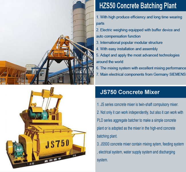 HZS50 Concrete Batching Plant