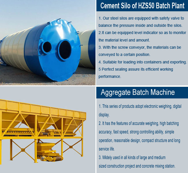 HZS50 Concrete Batching Plant