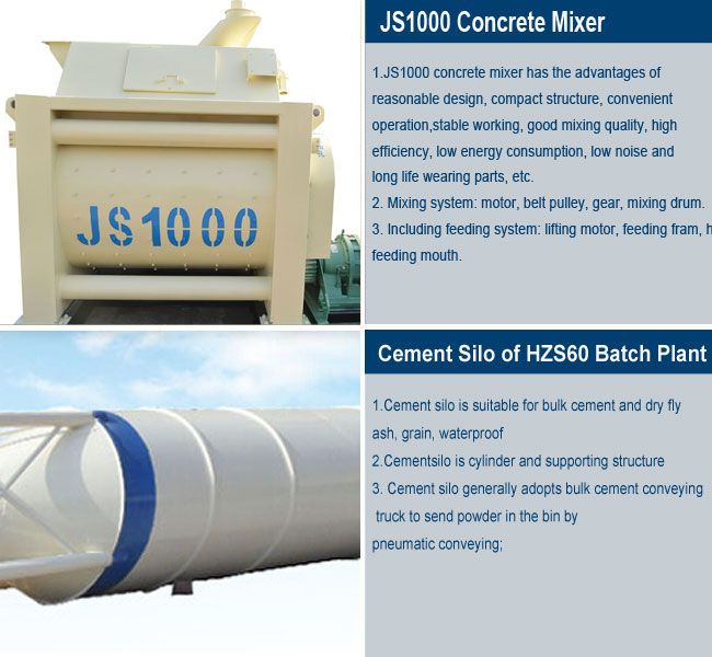 HZS60 Concrete Batching Plant 