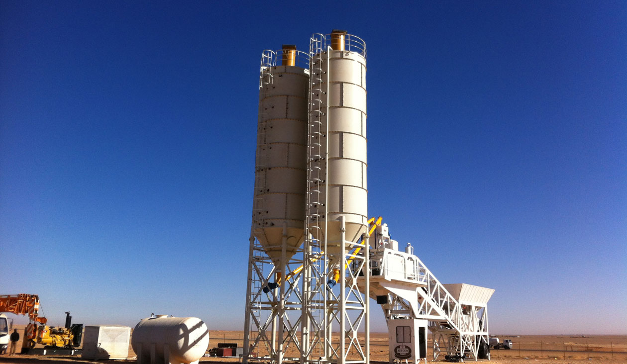 YHZS25 Mobile Concrete Batching Plant 