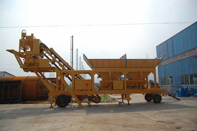 YHZS60 mobile concrete batching plant