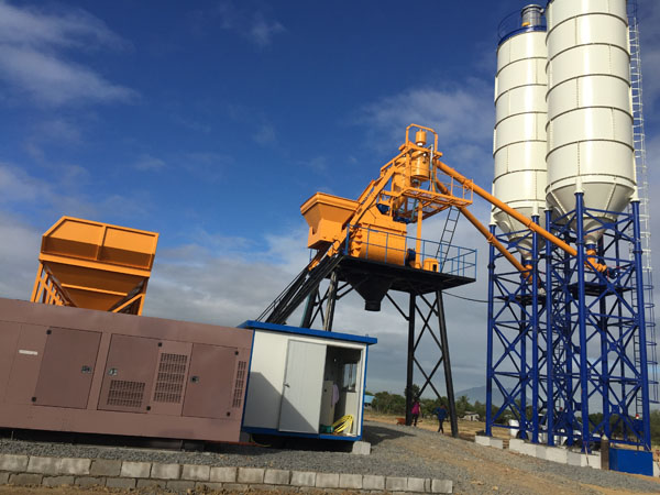 75m3/h concrete batching plant commissioning in manila today