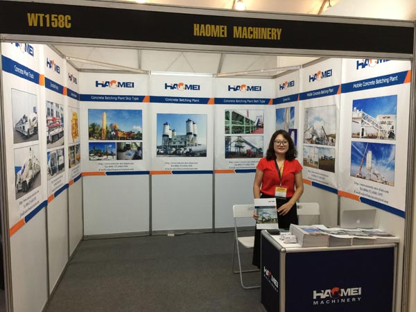 Haomei attend the construction equipment exhibition 2016 in Manila Philippines