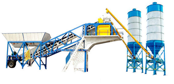 Introduction of YHZS60 mobile concrete batch plant