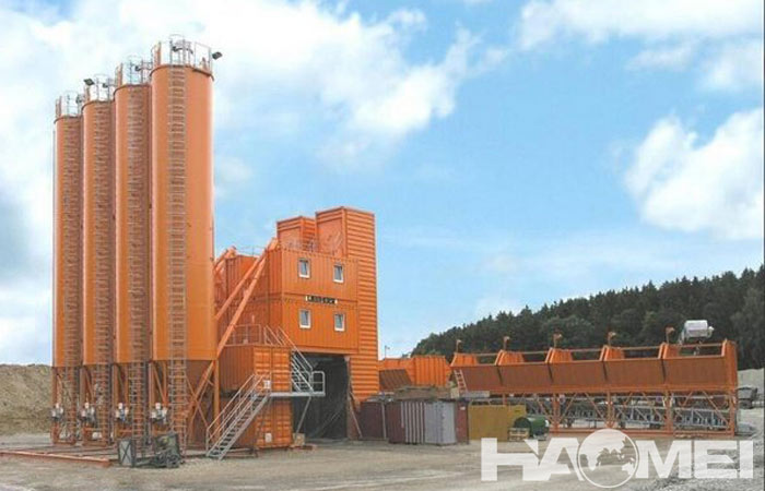 stationary concrete mixer plant factory