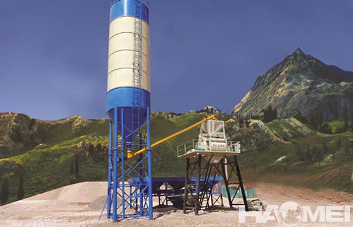 mini concrete batching plant price