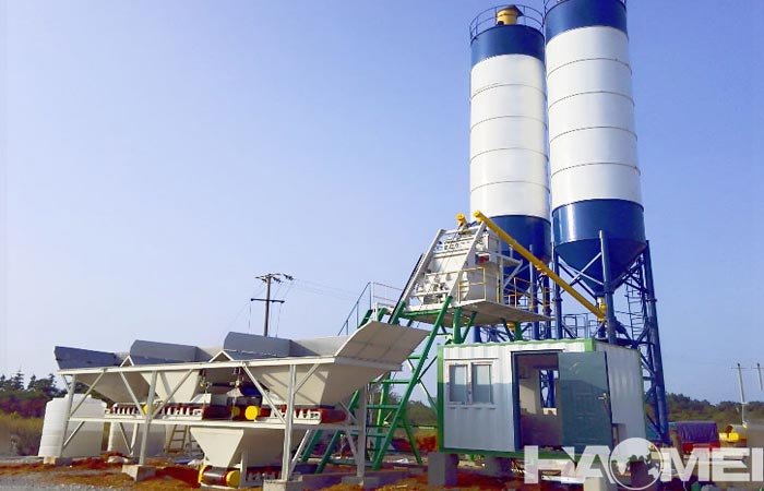 The metering system of mini concrete batching plant