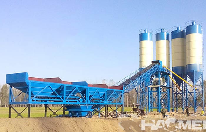 hzs concrete batching plant