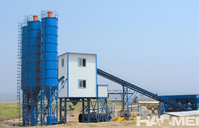 Stationary concrete batch plants 25-240m3/h