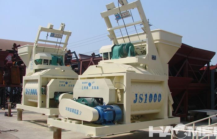 Twin shaft cement mixer for sale