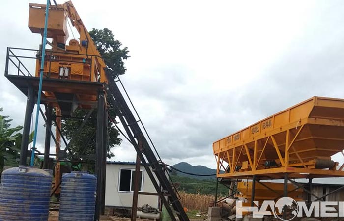 concrete batching and mixing plant