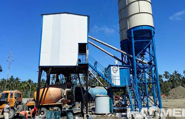 concrete mixer plant price