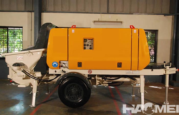 concrete pumping trailer