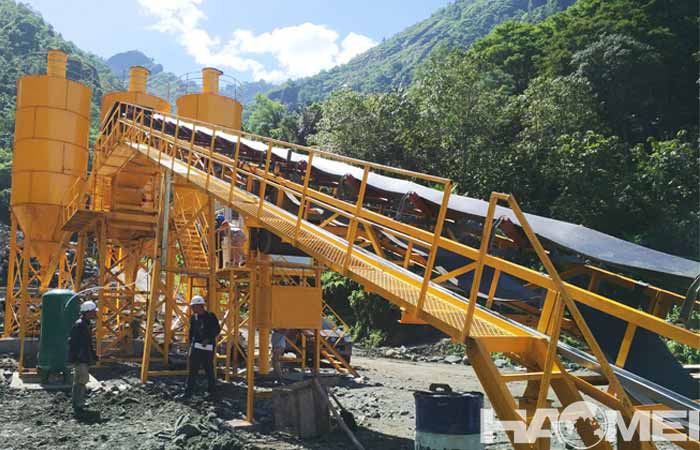 HZS batch concrete plant