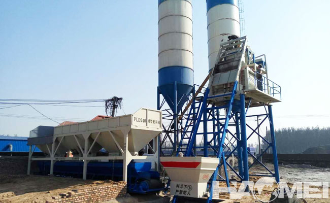 efficient concrete mixing plant