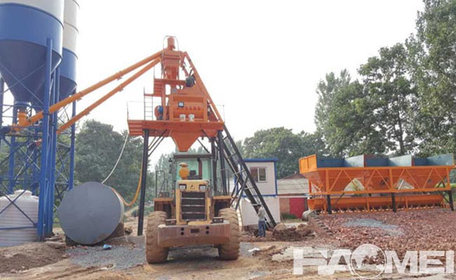 dry mix concrete batching plant