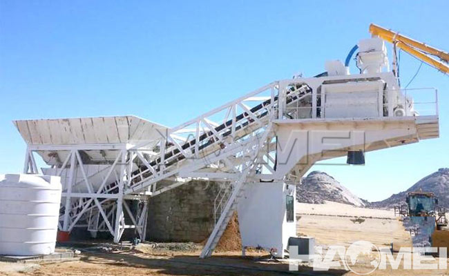 dry mobile concrete plant