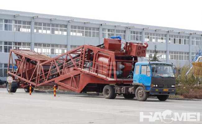 truck mounted concrete batching plant