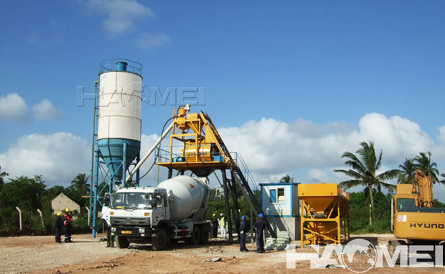 mini wet concrete batching plant