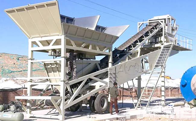 mobile concrete batch plant price