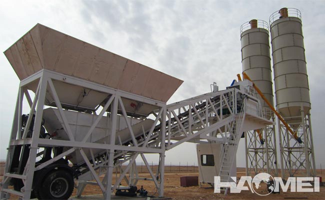 portable ready mix concrete batch plant