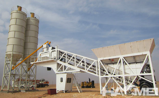 moveable concrete batch plant