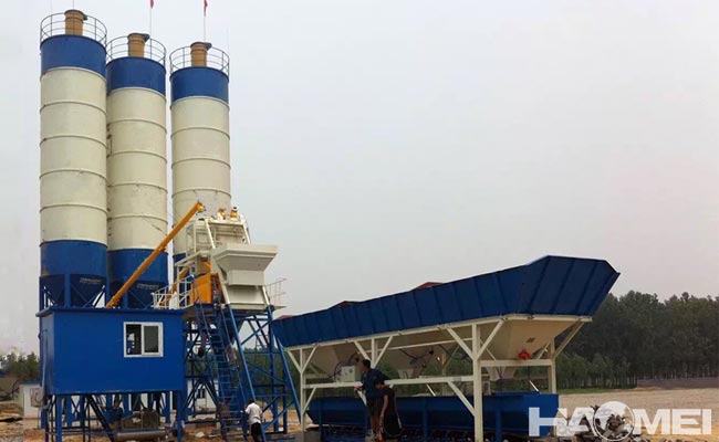 building machine concrete batching plant