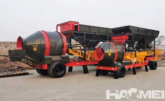 mobile concrete mixer