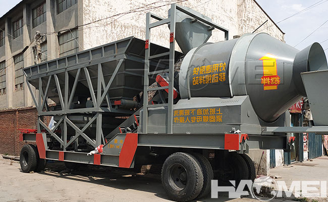 portable concrete mixer