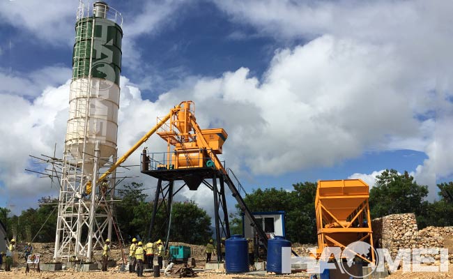 complete concrete batching plant