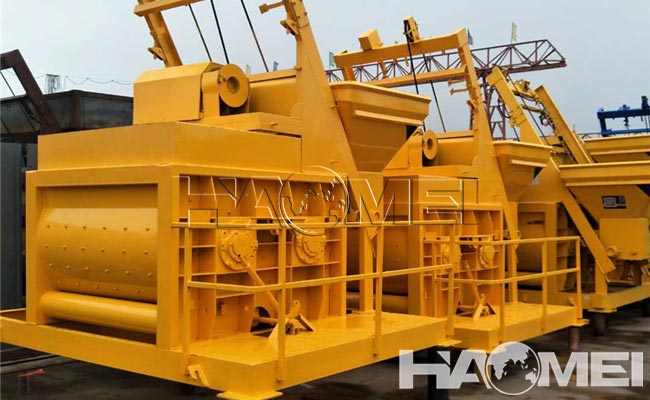 horizontal concrete mixer