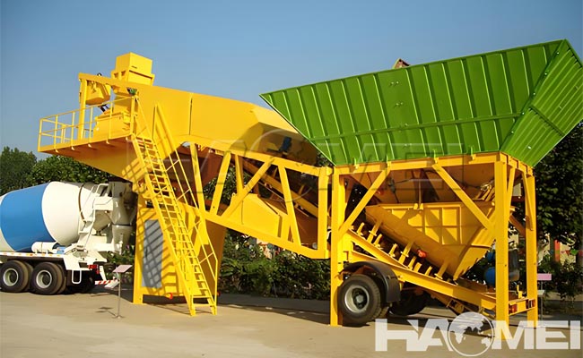 portable ready mix concrete plant