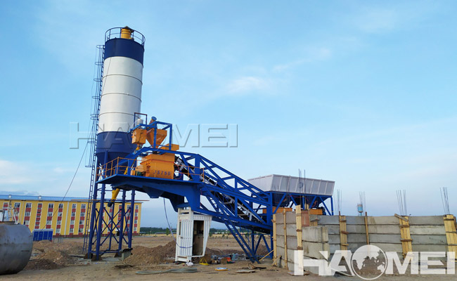 China mobile concrete plant