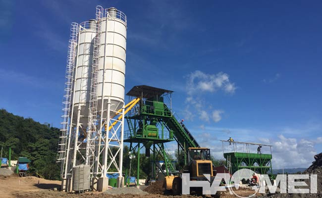 high performance hzs60 concrete batching plant