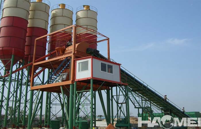 concrete mixing station for construction projects