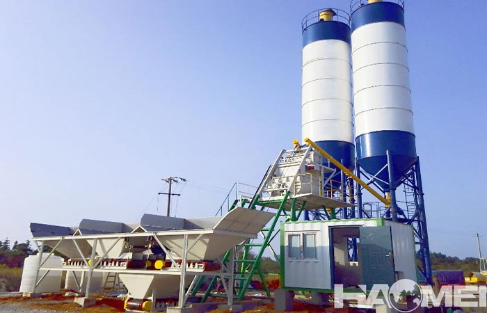 50m3/h small concrete batching plant