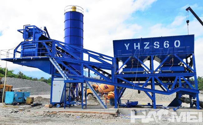 movable concrete batching plant