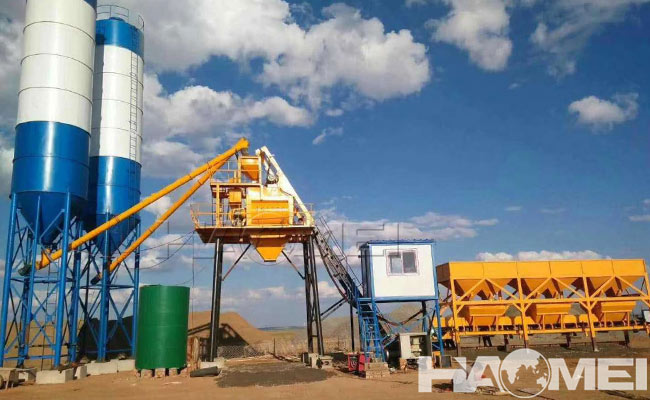 50m3/h ready mix concrete batching plant
