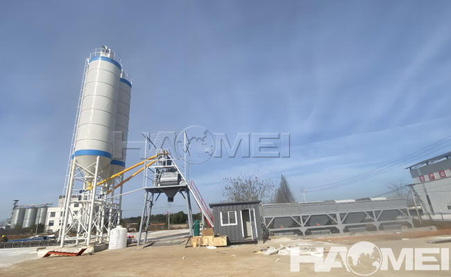 set up a concrete batching plant