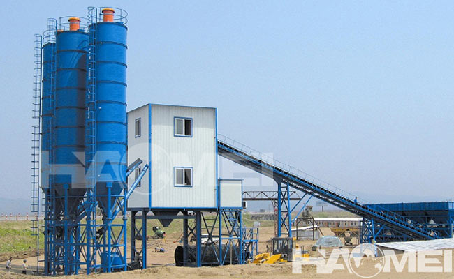 low-dust concrete batching plant