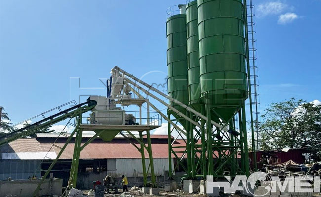 Mini wet mix concrete batching plants