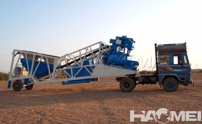 easy installation mobile concrete batching plant