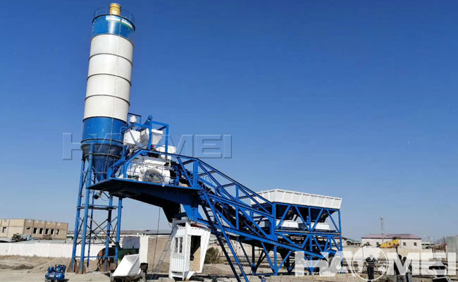fast setup mini concrete batching plant