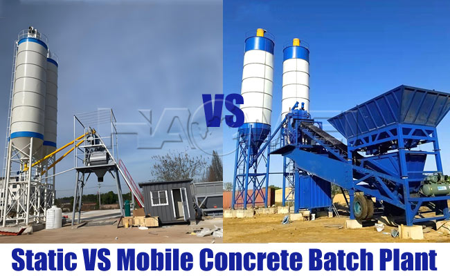 static vs mobile concrete batch plant